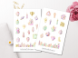 Preview: Pastel Crystals Sticker Set